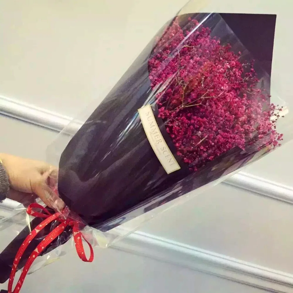 Упаковочная бумага для подарков цветочная упаковка прозрачная целлофановая