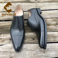 sipriks imported italian calf leather oxfords classic mens church goodyear boss pointed business office gents suit formal social