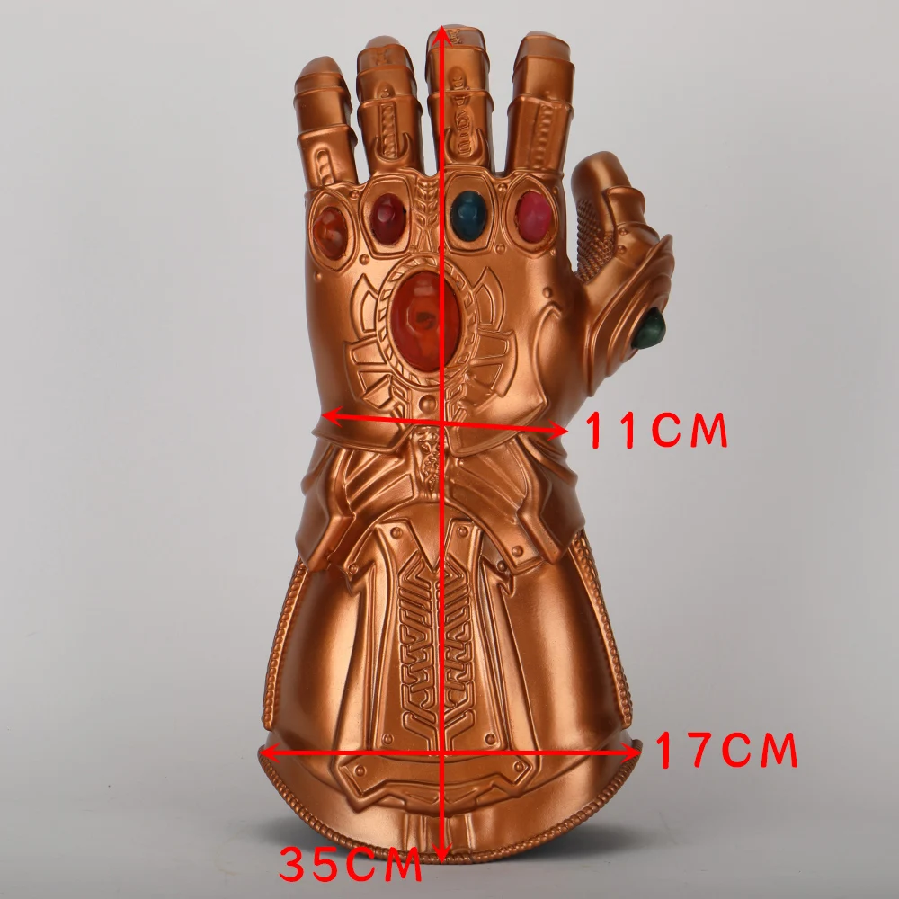 Мстители 4 Endgame Thanos Infinity Gauntlet Косплей рука латексные перчатки Armor Marvel Superhero оружие