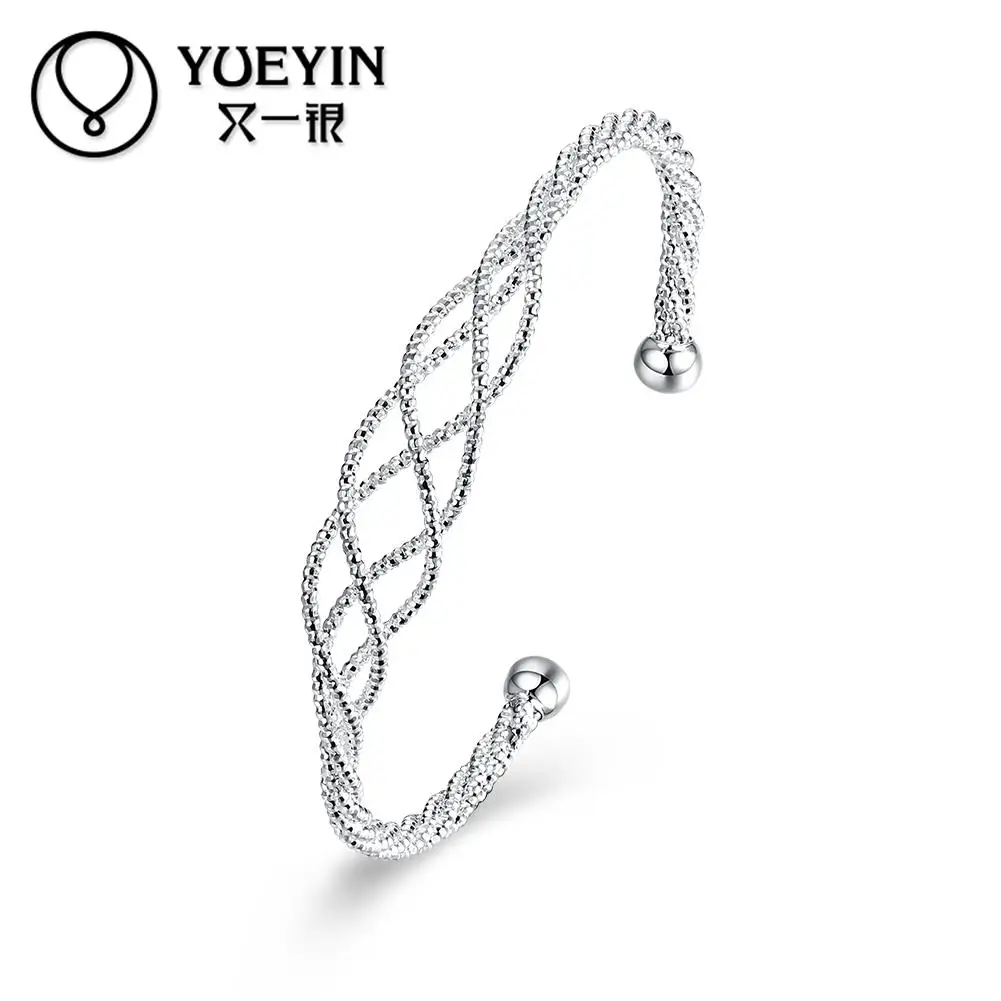

Silver plated bracelet&bangles for women silver-plating jewelry bracelet pulseras Wholesale Retail brilliant bracelet
