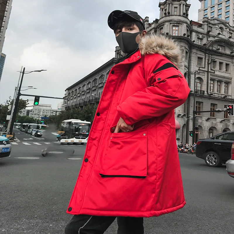 2019 New Fashion Thick Coats Men Fur Jacket Winter Warm Overcoat Men's Male Parka | Мужская одежда