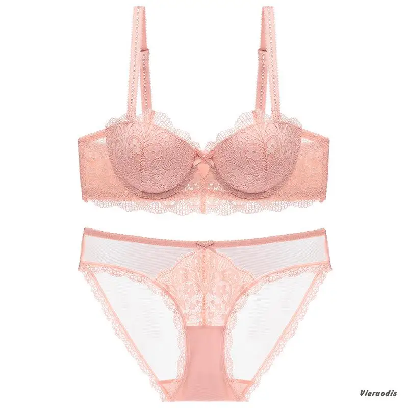 2019 женские пикантные комплект кружевного нижнего белья цветочный Babydoll Трусики