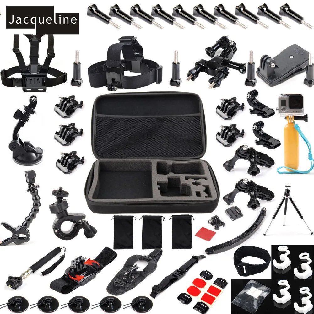 Набор аксессуаров Jacqueline для GoPro hero 5 2 3 4 6 SJCAM SJ4000 SJ5000 SJ6000 forEKEN H9R H9/штатив Монопод|sj4000