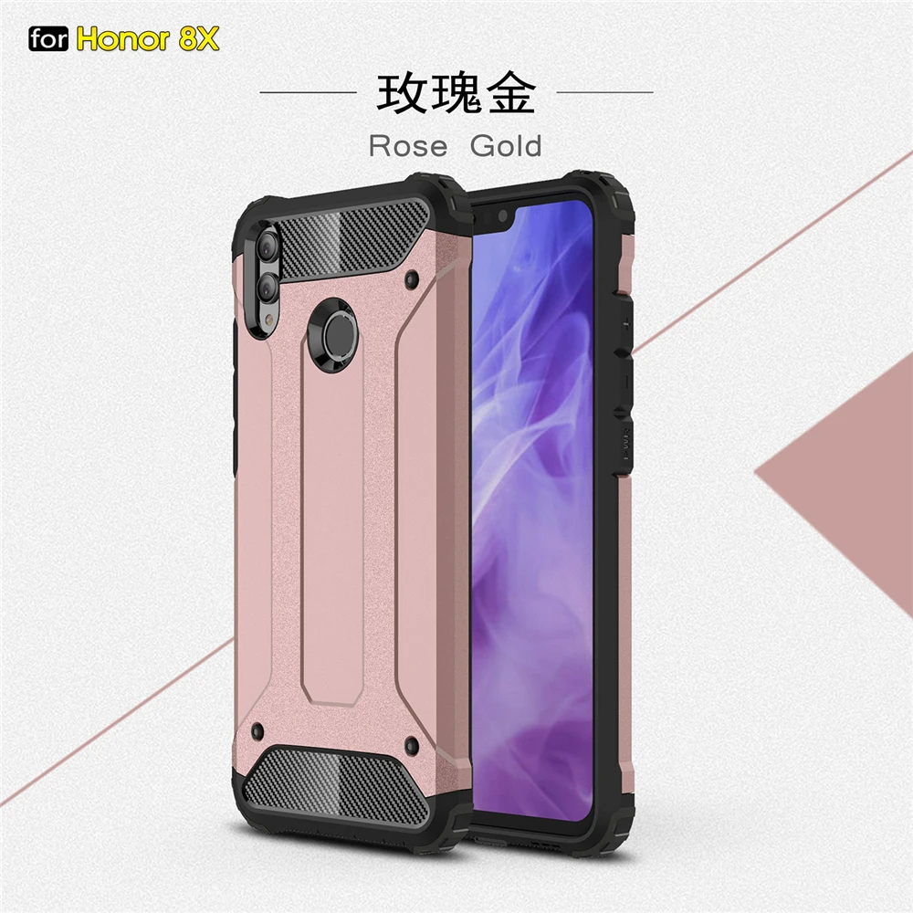 Чехол для Huawei Honor 8X силиконовая резиновая броня жесткий чехол из поликарбоната