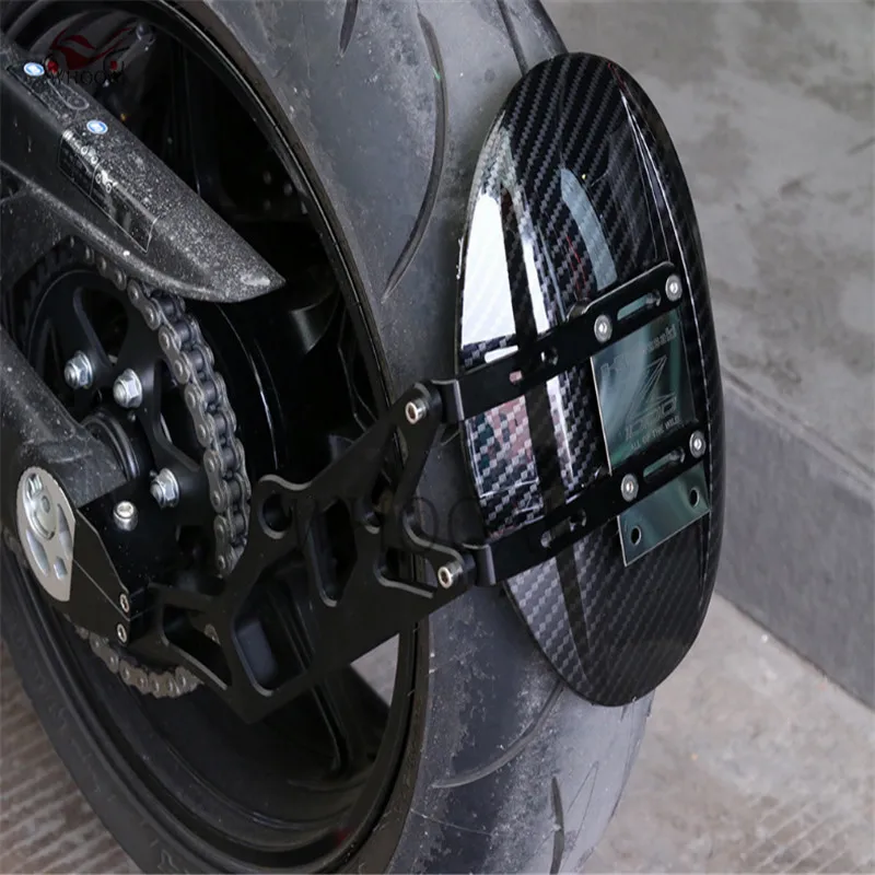 Rear Wheel Tire Fender Bracket Mudguard Splash Mud Dust Guard Shield Carbon For Kawasaki Z1000 2010-2016 | Автомобили и мотоциклы