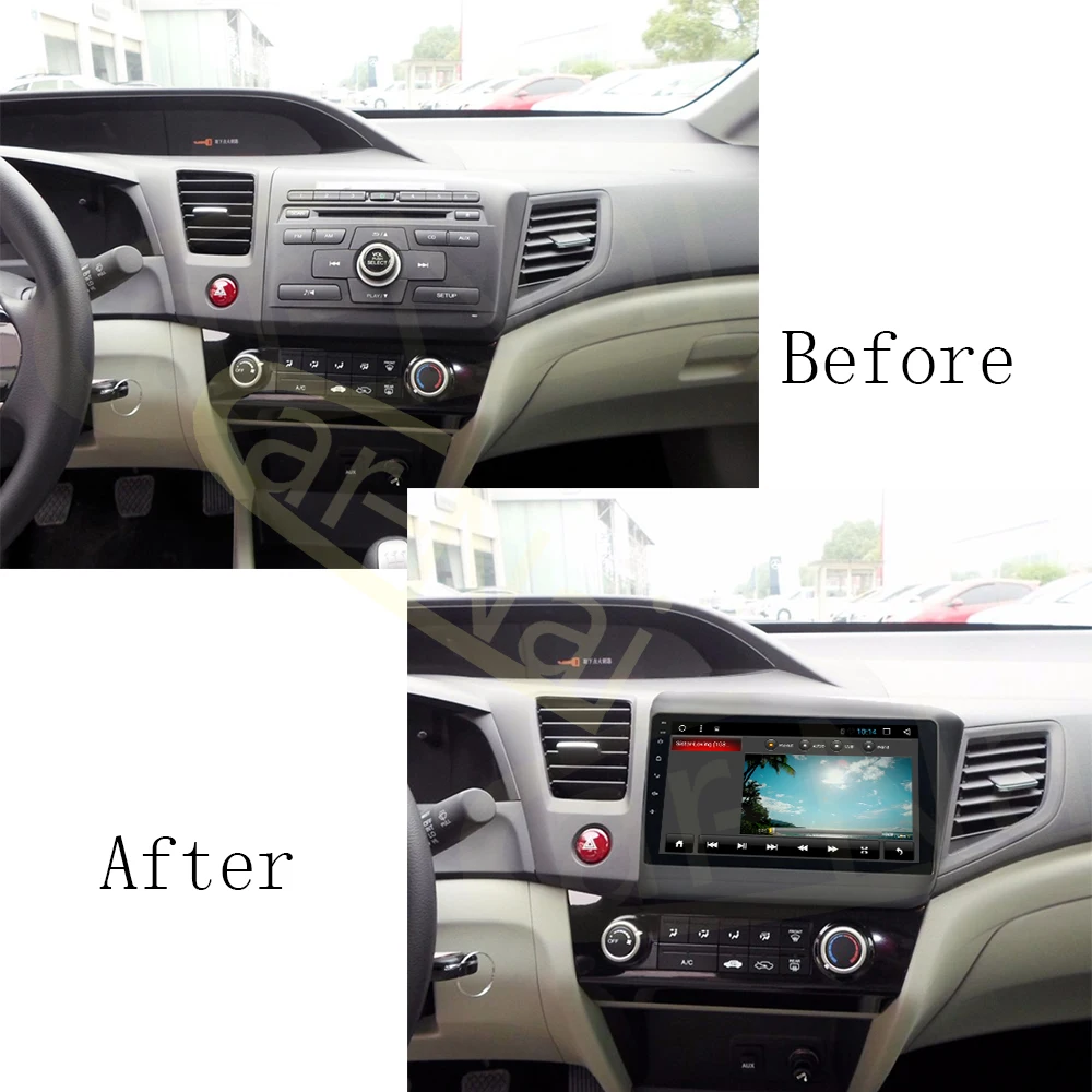 Android 7 1/8 0 Автомобильный GPS Радио Navi для Honda Civic 2011 2015 мультимедийный плеер стерео