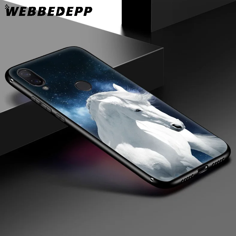 Мягкий чехол WEBBEDEPP Running Horse для Xiaomi Redmi K20 7A 4A 4X 5 5A 6 6A S2 Note 8 4 7 Pro Plus Prime |