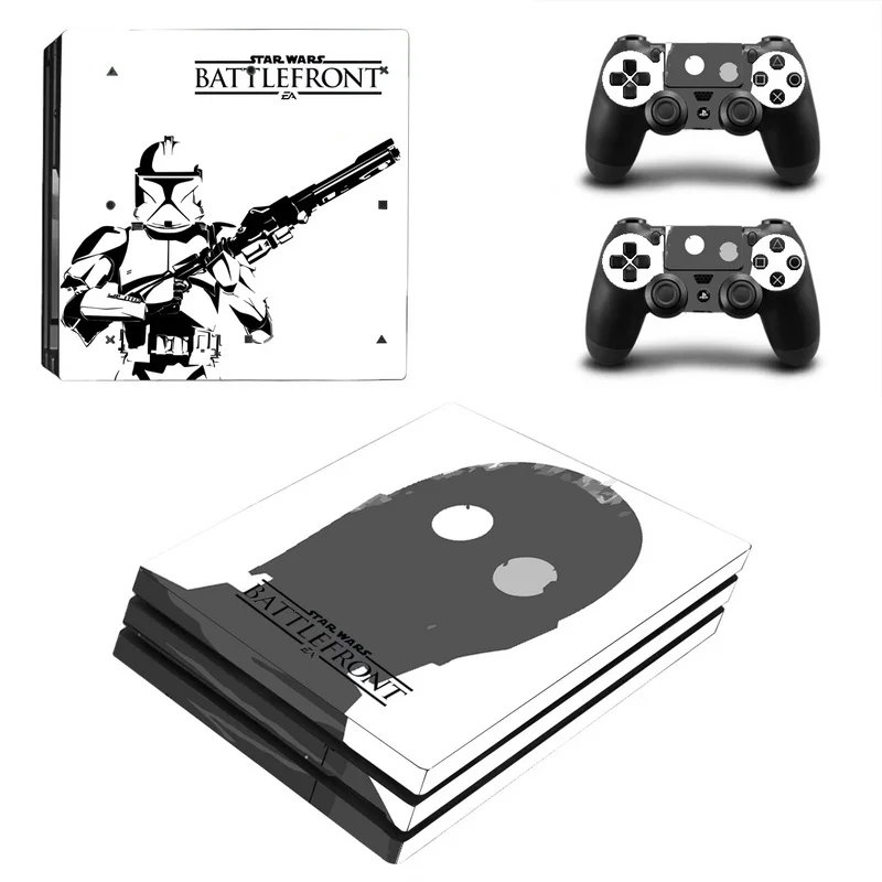 Звездные войны наклейка чехол для Playstaion 4 Pro консоль PS4 наклейки кожи 2 шт