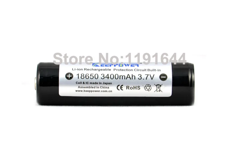 Бесплатная доставка! 6 шт./лот оригинальный Keeppower защищенный 3 7 V 18650 3400mah