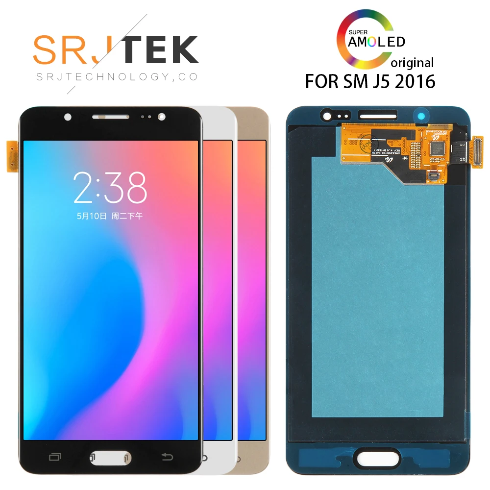 100% Оригинальный 5 2 ''SUPER AMOLED для Samsung Galaxy J5 2016 j510 SM J510F J510FN J510M J510Y J510G ЖК дисплей
