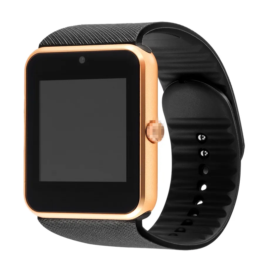 Gold Смарт-часы FREZEN GT08 с разъемом для sim-карты, с поддержкой Bluetooth, для подключения телефона Android, умные часы GT08 PK DZ09 U8 V8 - Цвет: Gold
