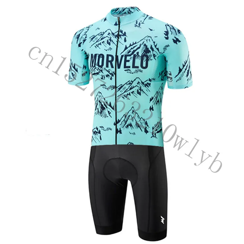 Morvelo футболка с коротким рукавом велокостюм шорты наборы дышащая профессиональная команда велосипедный Триатлон Одежда для велогонок