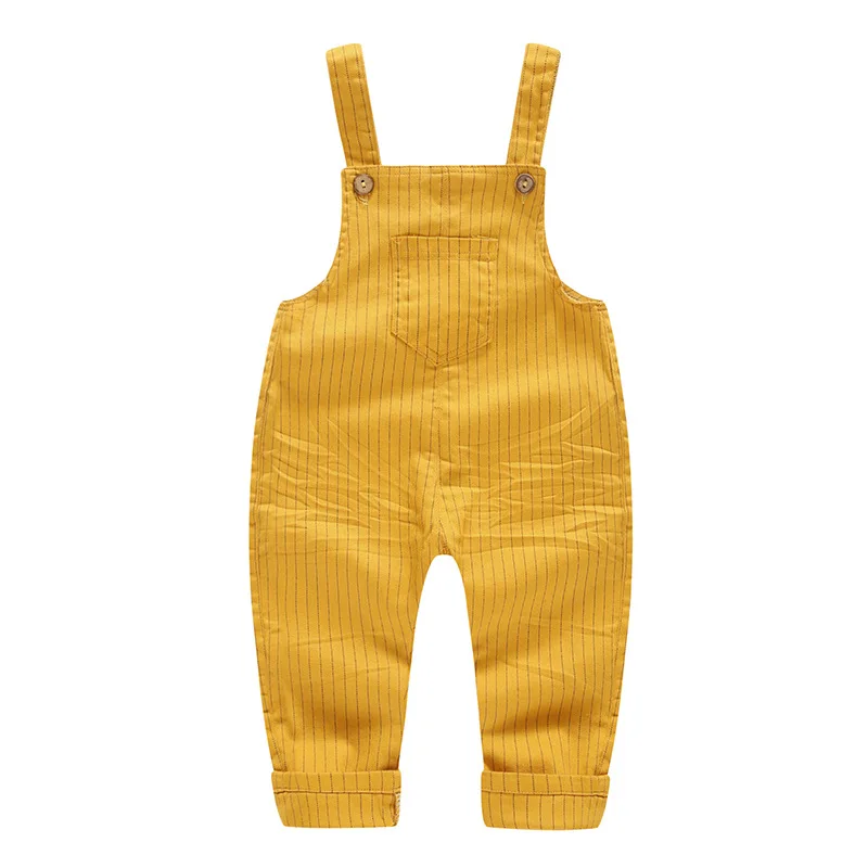 Yellow 9 months to 4 years Old одежда для детей; хлопковые длинные штаны для малышей; комбинезоны; джинсы для мальчиков и девочек; комбинезон; детские комбинезоны; одежда для малышей высокого качества - Цвет: Yellow