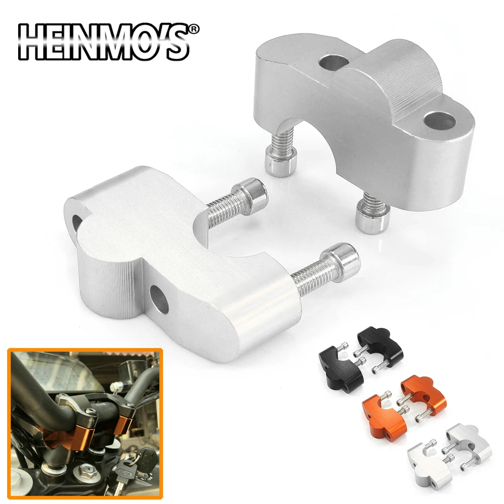 Серебристый Руль поднял продлить DUKE 390-390 рукоятка крепление Riser для KTM 390 DUKE DUKE390- мотор Запчасти - Цвет: Серебристый