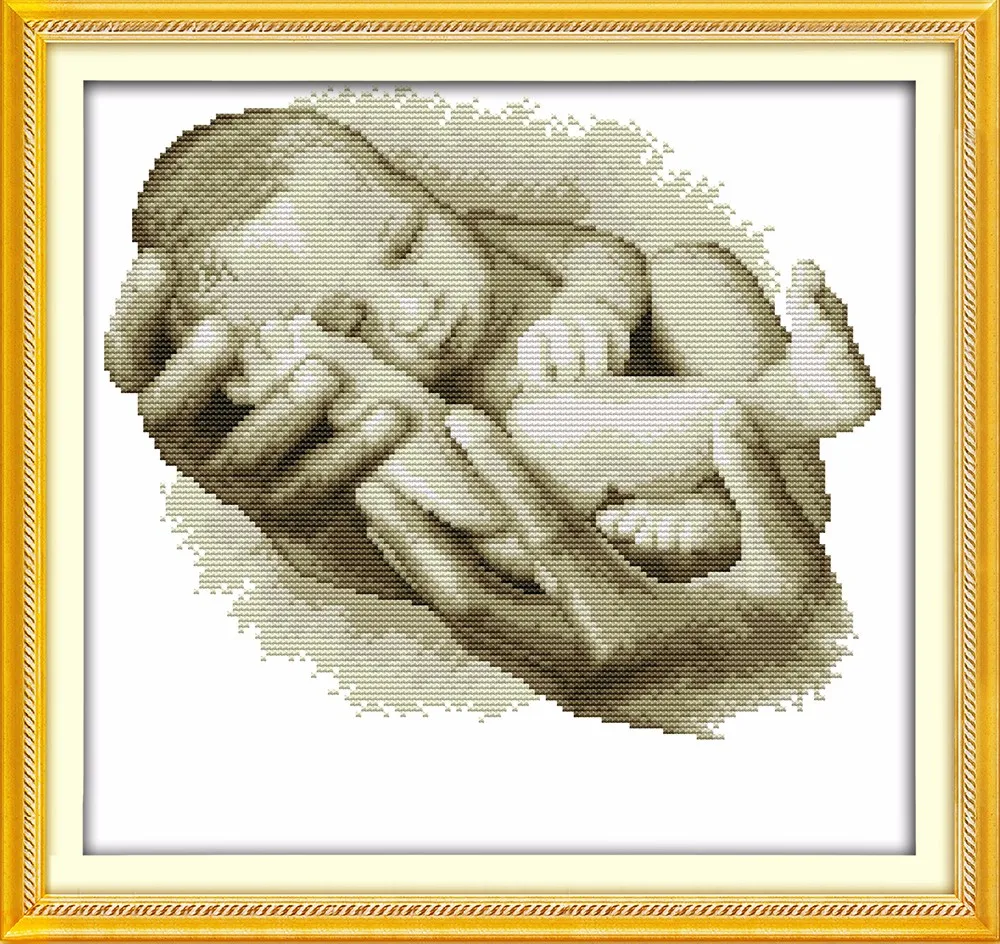 The treasure on hand baby diy картина Счетный принт на холсте DMC 11CT 14CT китайские наборы для вышивки крестиком комплект для вышивки