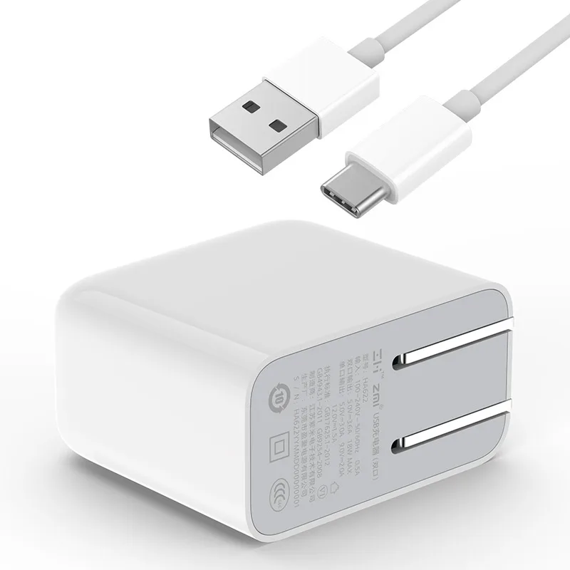 Оригинальное зарядное устройство ZMI Dual USB QC 3 0 5 V/3.6A 9 V/2A 12 V/1.5A портативное быстрое