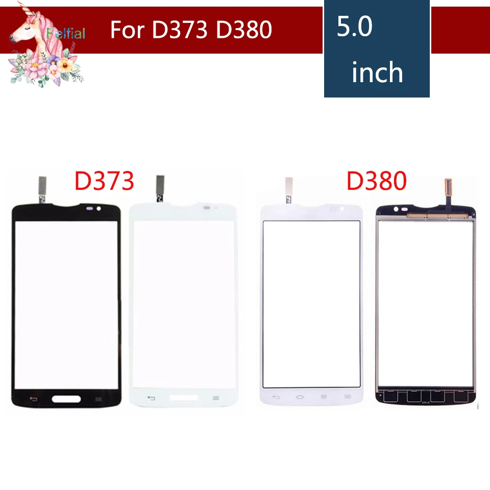 

High Quality 5.0" For LG Series III L80 D373 and L80 Dual SIM D380 Touch Screen Digitizer Sensor Outer Glass Lens Panel