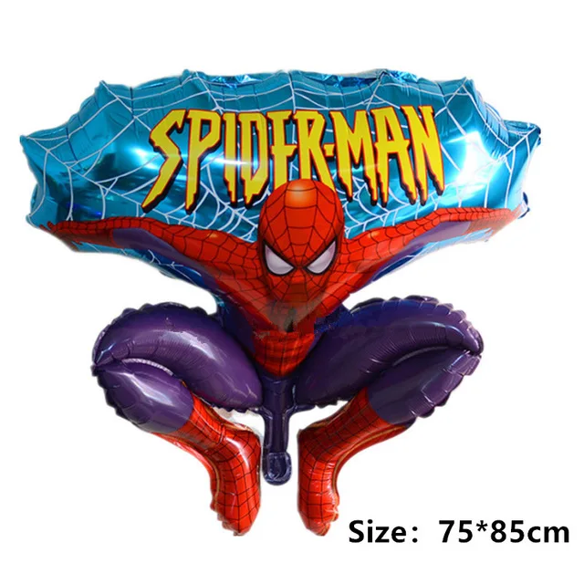 batman spiderman iron man hulk balloon party supplies superhero balloons superman baby super big hero happy birthday ballons toy - Цвет: 1pc