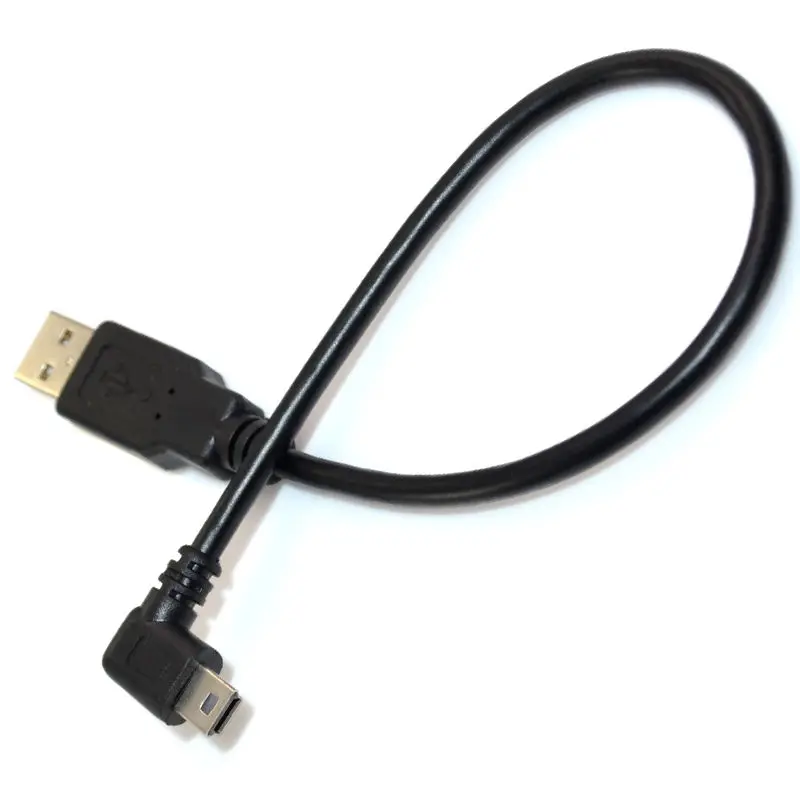 DANSPEED High Speed USB A Male Plug to Mini B 5Pin 90 Degree Left Angle Adapter Data Cable Cord | Электроника