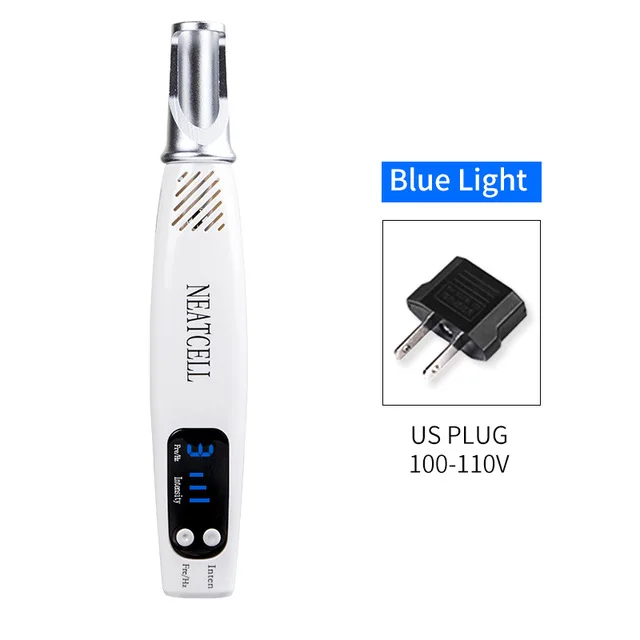 Blue US PLUG Picosecond лазерный светильник-ручка, терапия, тату шрам, удаление крот, веснушек, удаление темных пятен, устройство для ухода за кожей, устройство для красоты, Neatcell - Цвет: Blue US PLUG