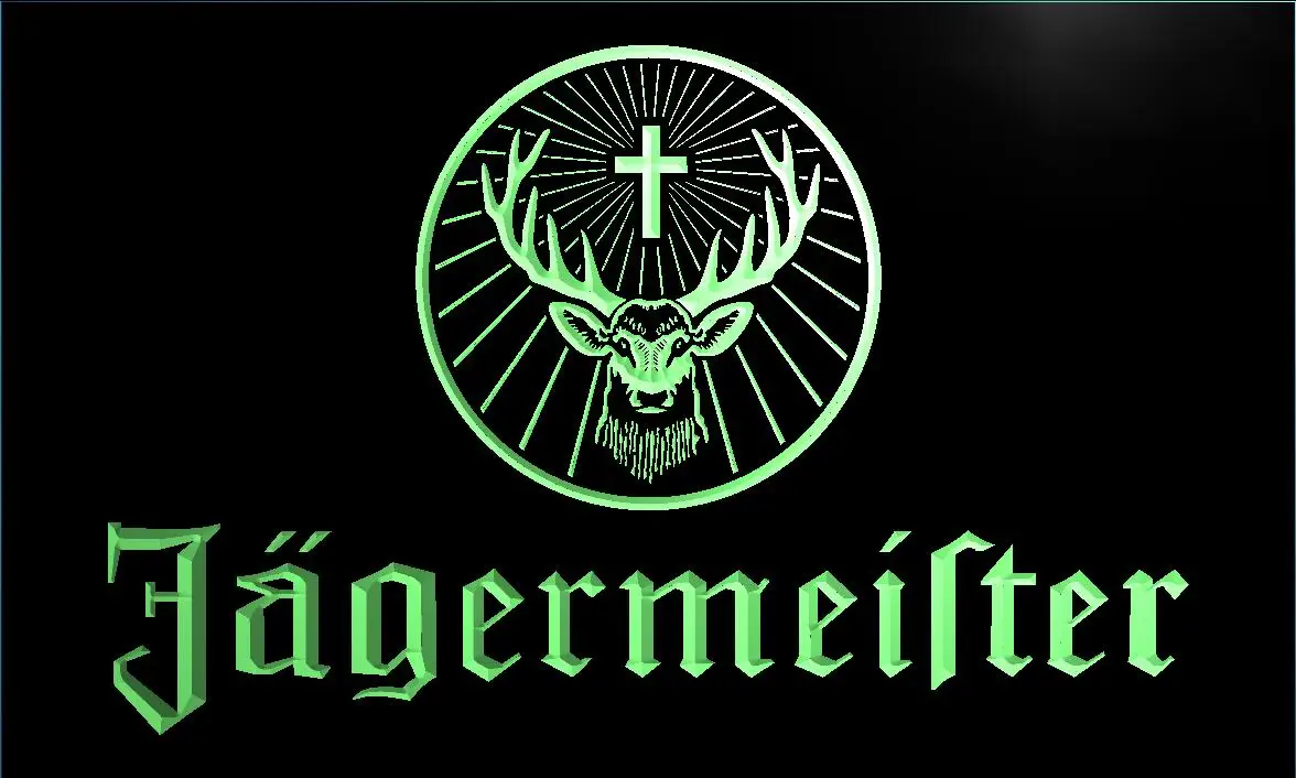 LR061 Jagermeister голова оленя светодиодный ная неоновая вывеска | Дом и сад