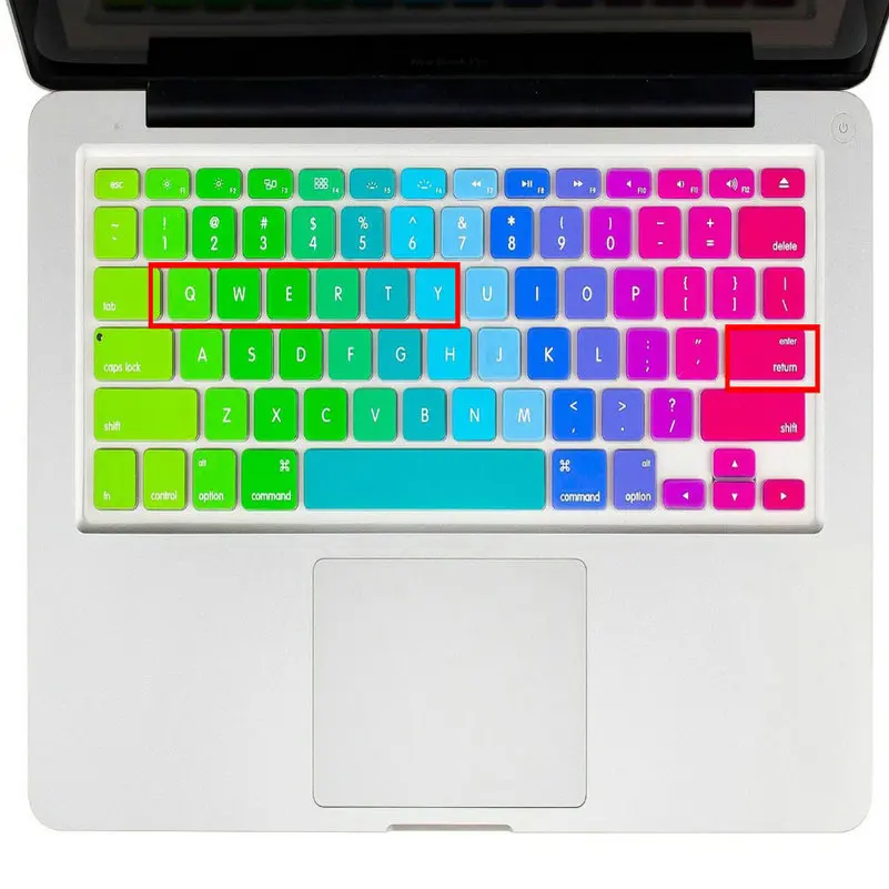 Английская Силиконовая Клавиатура США чехол Алфавит щит для Apple Macbook Air Pro Retina 13