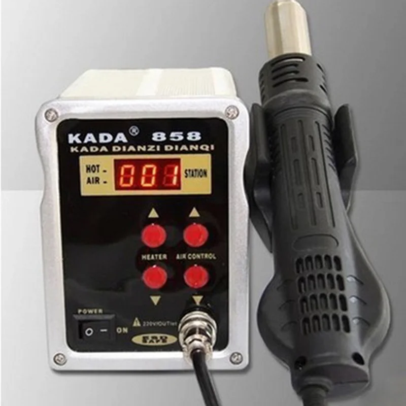 Новое поступление Kada 858 паяльная станция горячего воздуха тепловой пистолет для