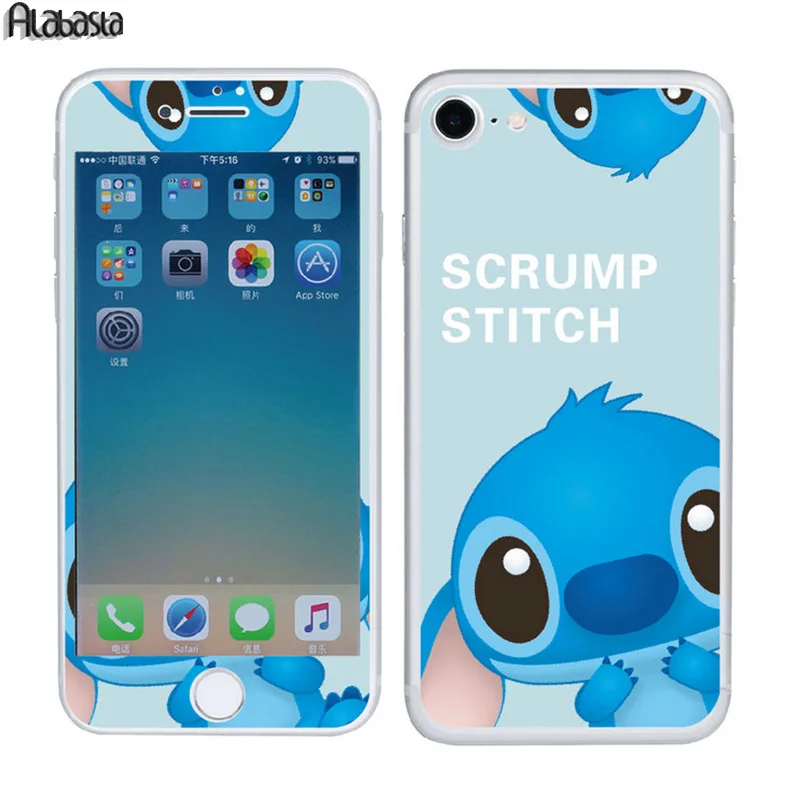 Alabasta Colorful Dream 9H HD 2.5D fashion Cartoon 2pcs Front Back tempered glass screen protector film for iPhone 5 5S SE | Мобильные
