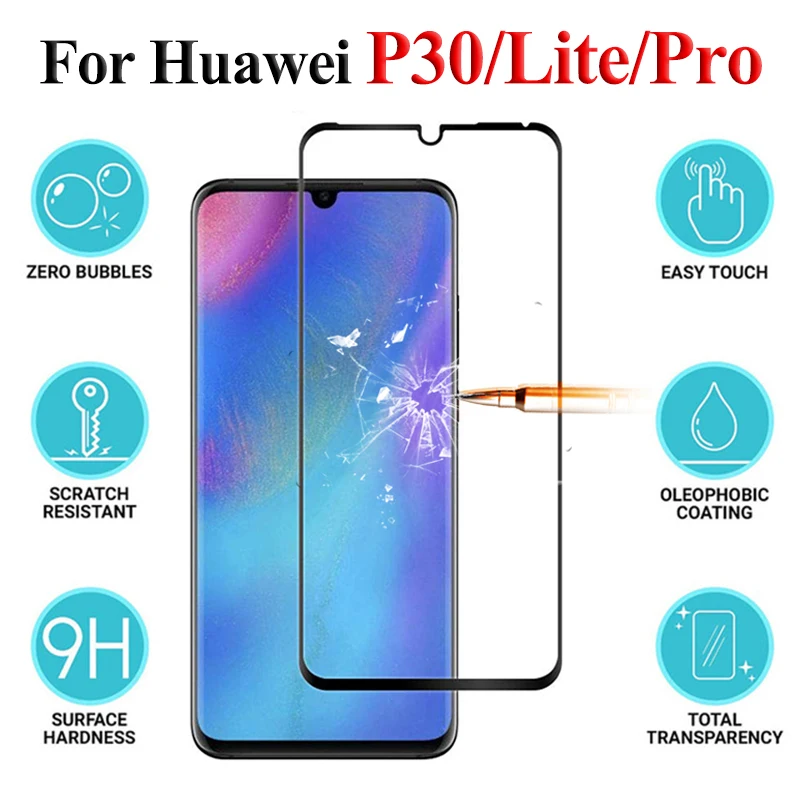 Защитное стекло на P30 Lite Pro закаленное защитное для экрана Huawei P 30 Light 30p P30pro P30lite Huawey