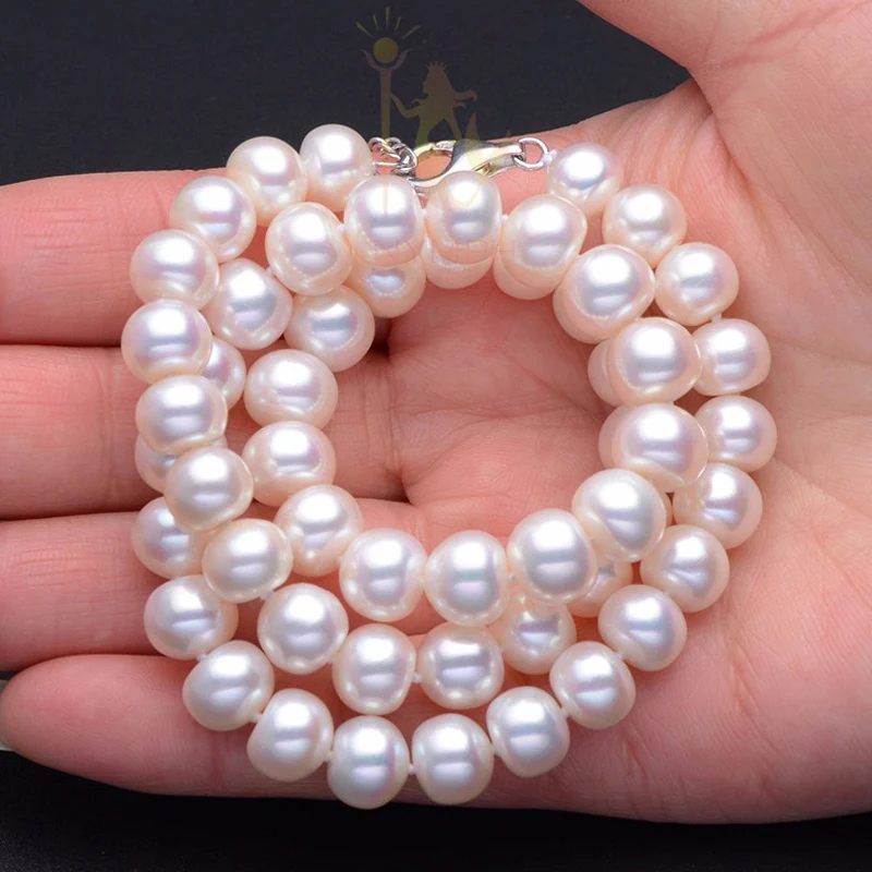 Ожерелье чокер женское из натурального жемчуга 10 11 мм|necklace brand|necklaces for womennecklace jewelry