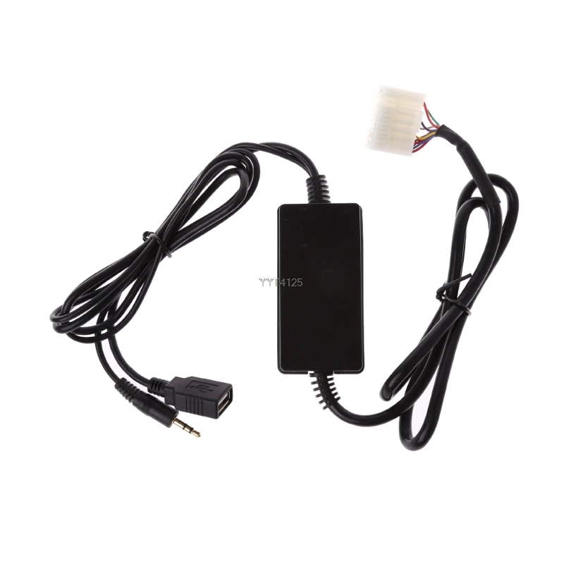Автомобильный USB 3 5 мм MP3 плеер интерфейсный адаптер AUX вход для Toyota Lexus + 7Pin|Кабели