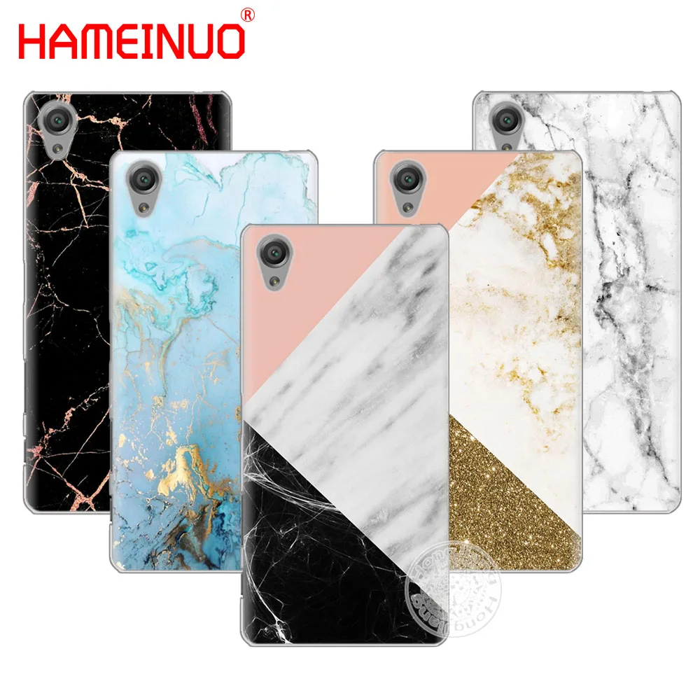 HAMEINUO чехол для телефона с золотым мраморным коллажем sony xperia z2 z3 z4 z5 mini plus aqua M4 M5 E4 E5