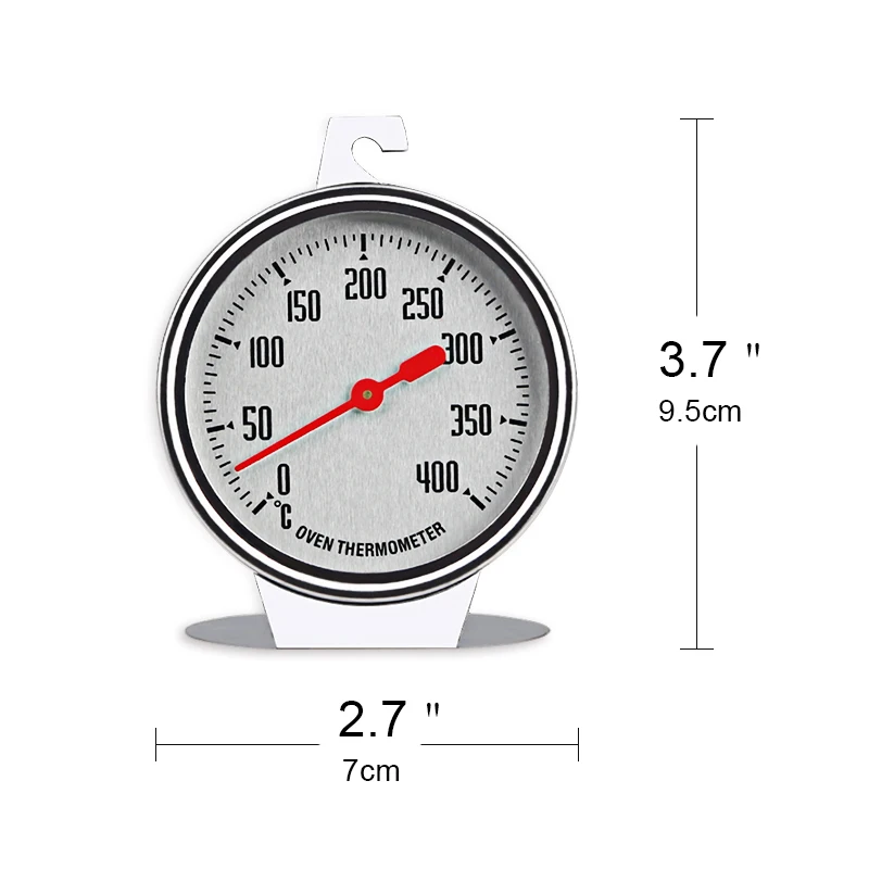 1 шт. Классический серии большой циферблат из нержавеющей стали термометр для