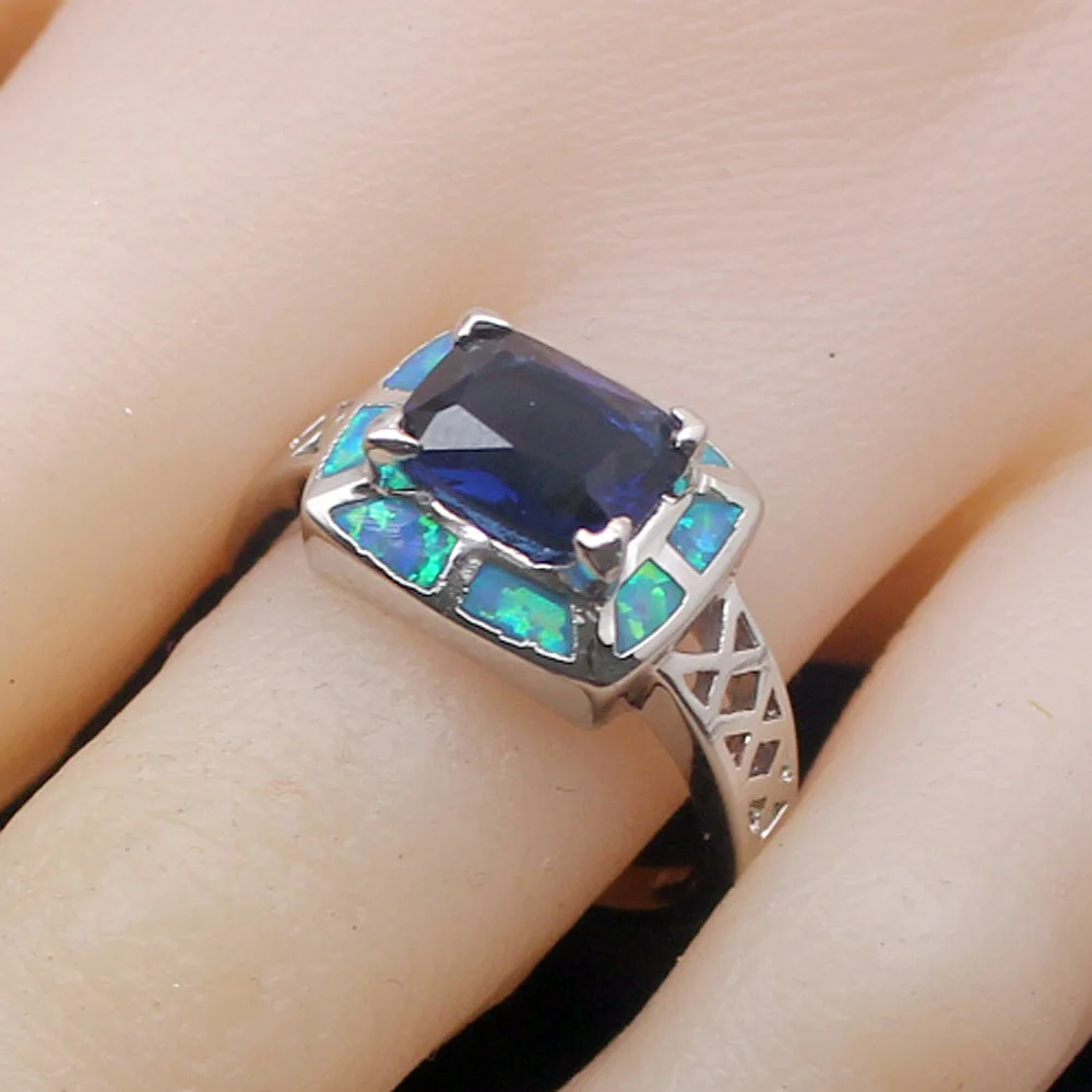 Скидка 65% кольцо из стерлингового серебра 925 пробы с австралийским опалом