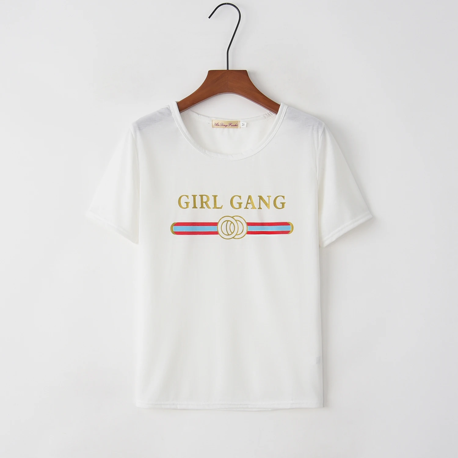 2018 новые модные женские футболки с коротким рукавом хлопковые круглым вырезом