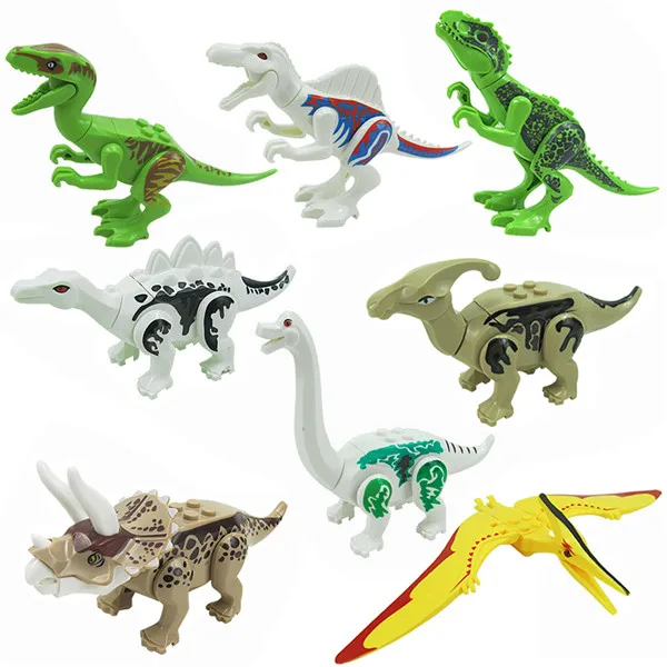81 шт./лот динозавр тираннозавр рекс параурарол брахиозавр S. Apctiacus строительные