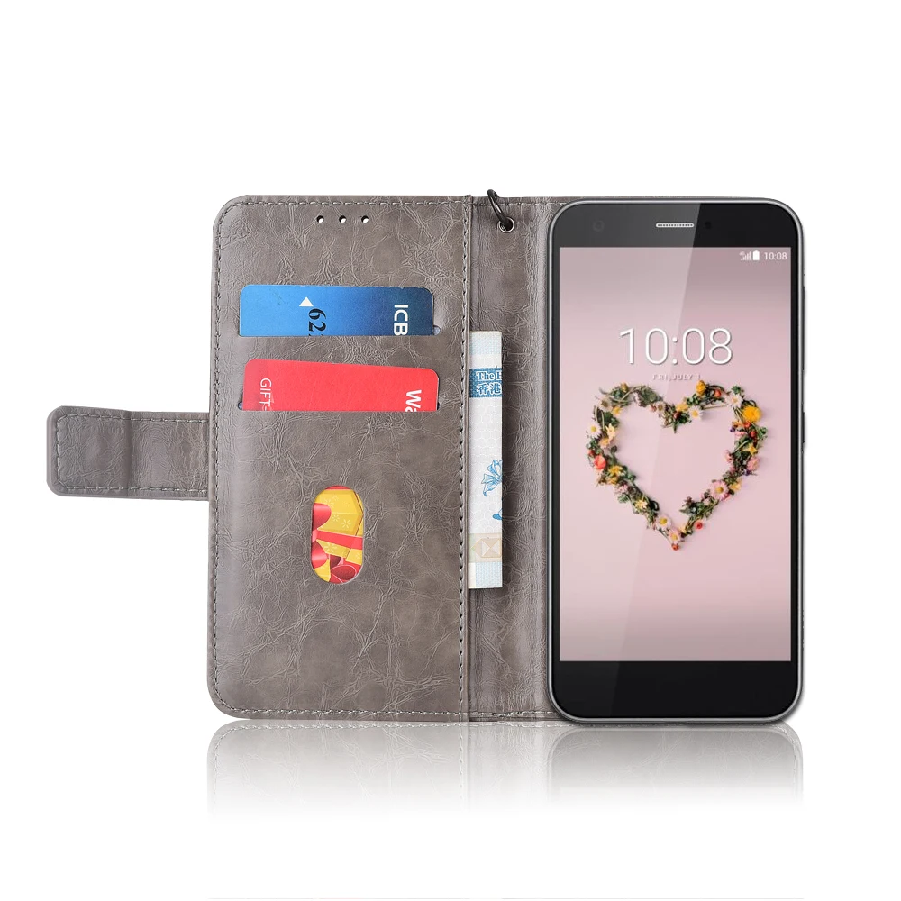 Флип-кожаный чехол для zte Blade Z10 A512 Fundas с цветочным принтом специальный чехол-бумажник с подставкой и ремешком