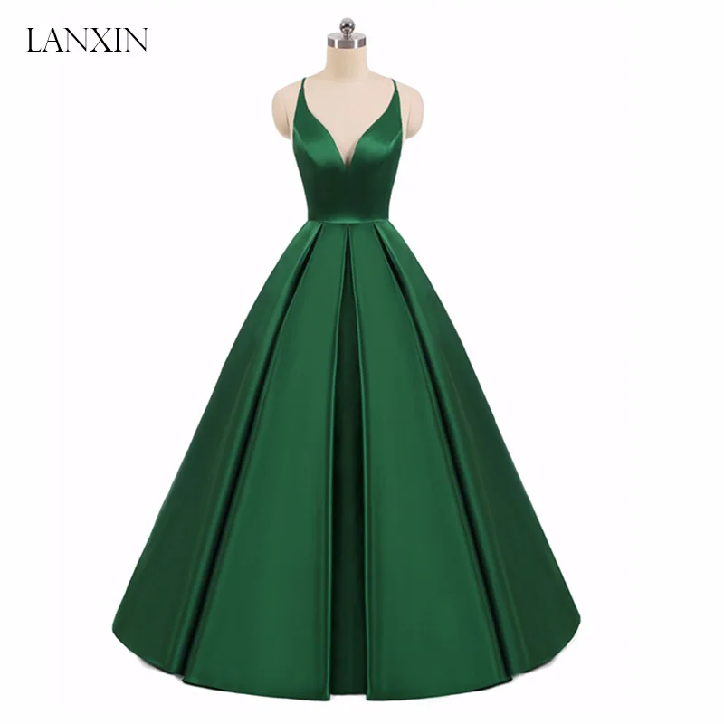 2020 зеленые длинные платья для выпускного вечера сексуальное платье с открытой