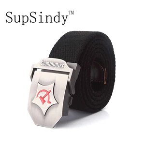 Мужской холщовый ремень SupSindy, винтажный тактический ремень с пряжкой из коммуторского сплава и нейлона, 2019