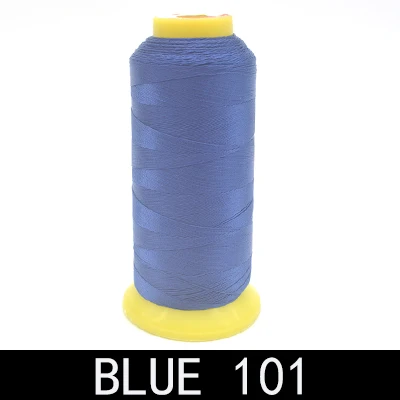 Blue 101 Бренд высокого качества 800 м 300D/3 высокопрочная нить для швейной машины тонкие кожаные шторы из парусины аксессуары для одежды DIY - Color: Blue 101