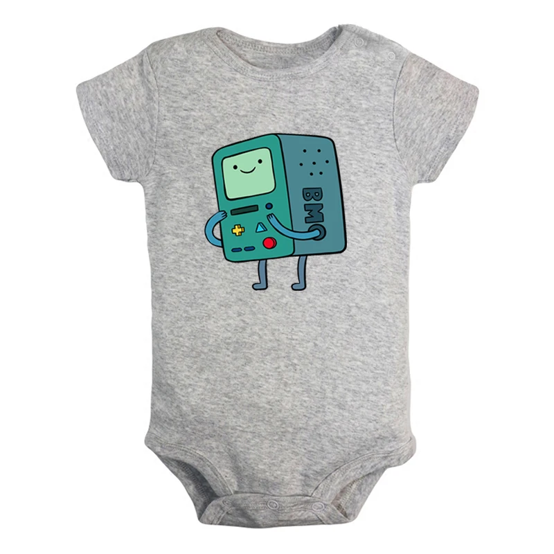 JaBaby3002GD Милый Beemo BMO Adventure Time собака Jake дизайн для новорожденных мальчиков и девочек униформа-комбинезон с принтом для младенцев, боди, одежда хлопковые комплекты - Цвет: JaBaby3002GD