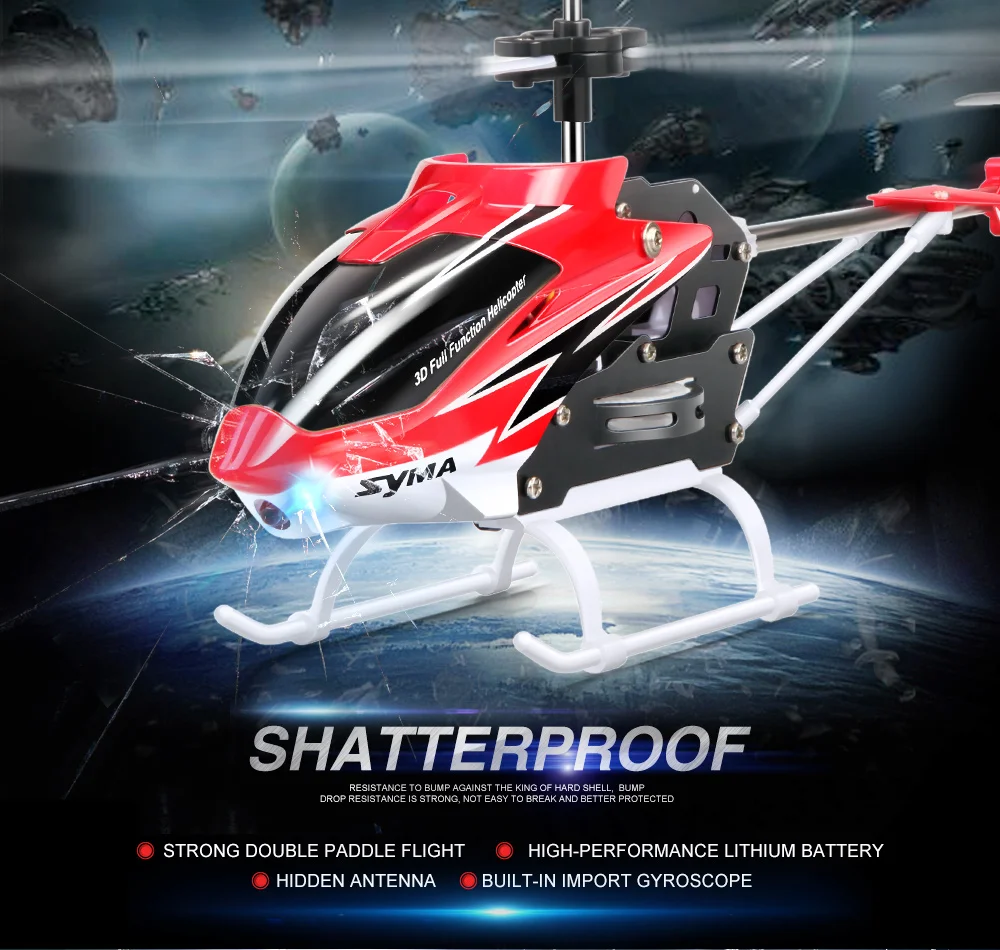 SYMA S5-N Радиоуправляемый вертолет 3CH инфракрасный с самобалансирующимся Небьющимся летательным аппаратом радиоуправляемые игрушки Детский подарок