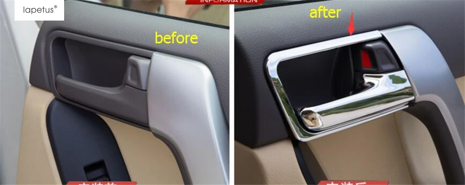 Аксессуары Lapetus для Toyota Land Cruiser Prado FJ150 2018-2020 внутренняя дверная ручка двери Чаша