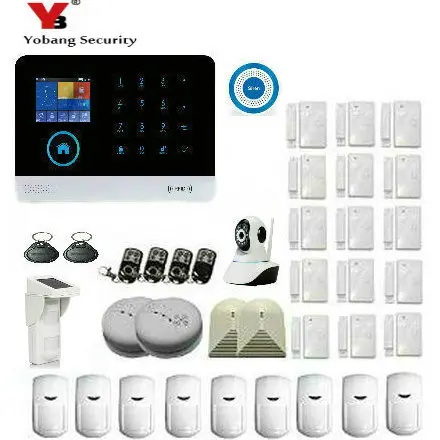 Yobang Security 2.4inch TFT Display LCD keyboard WIFI Wireless Solar Outdoor PIR Motion Sensor Alarm System IP Camcera | Безопасность и