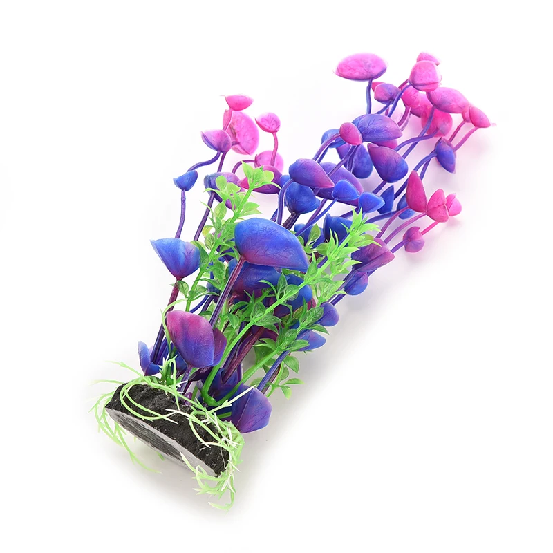 1Pcs New Purple/Green Artificial Water Plant For Fish Tank Aquarium Decoration Best Deal | Дом и сад