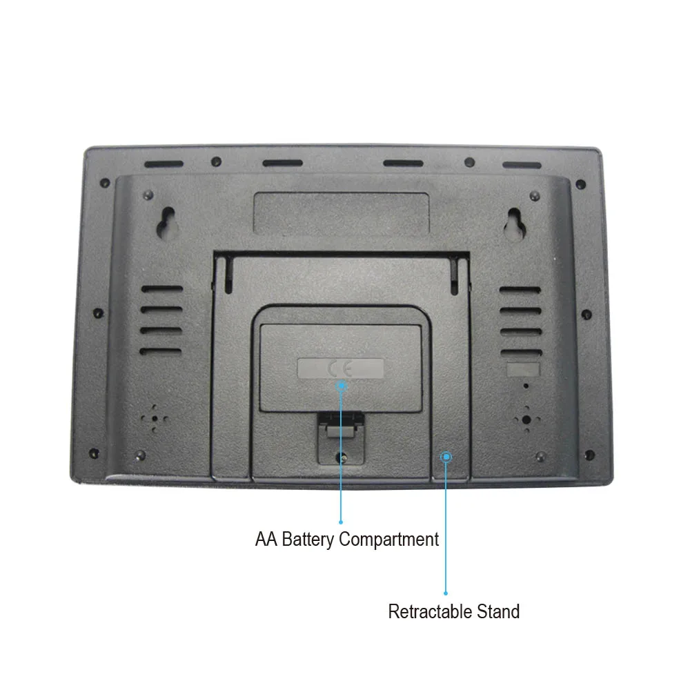 Weather Station Indoor Outdoor Electronic Clock Temperature Humidity Alarm Thermometer Hygrometer +2 Wireless Tramsmitters | Инструменты