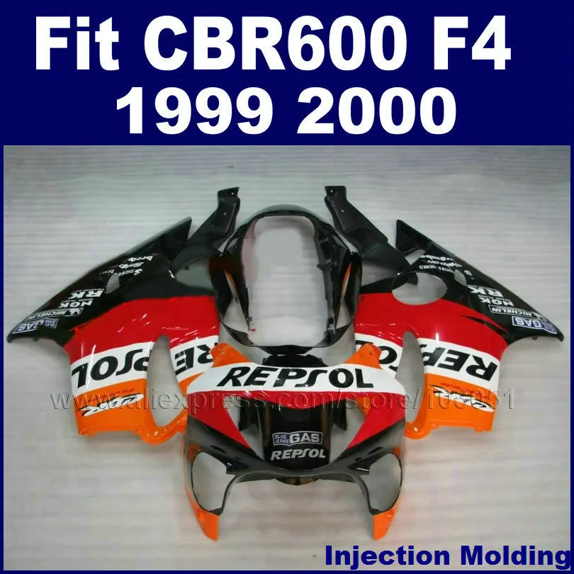 Изготовленный На Заказ набор обтекателей для мотоцикла HONDA 1999 2000 CBR600F4 CBR600 F4 CBR 99 00