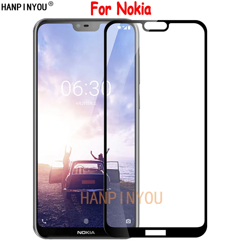 Для Nokia 1 2 3 5 6 7 plus 8 X6 полное покрытие закаленное стекло Защита для экрана