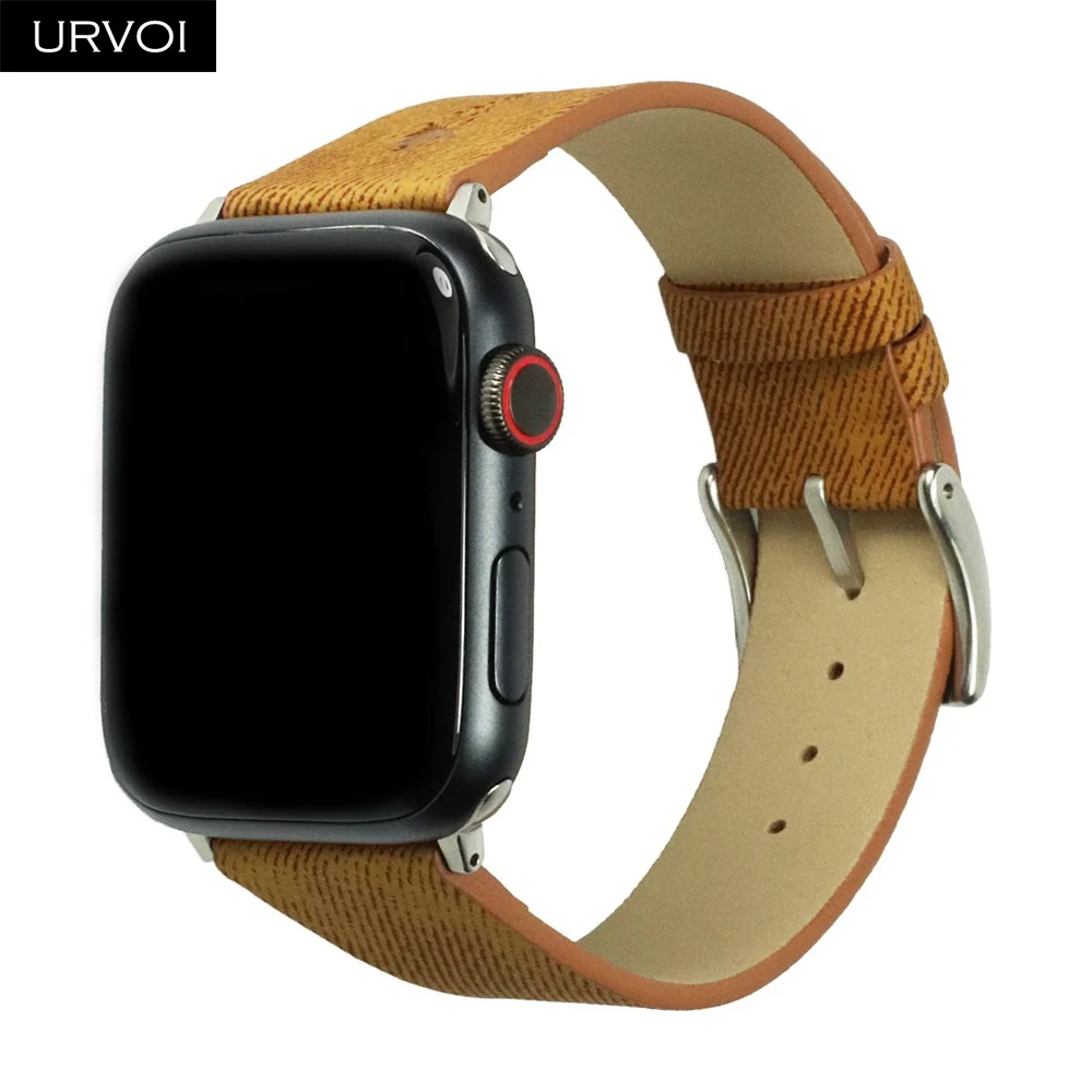 URVOI ремешок для apple watch series 4 3 2 1 iwatch PU Кожаный Удобный прочный дизайн с пряжкой 40 44