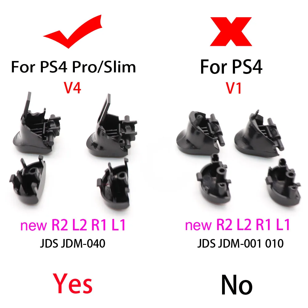Для PS4 Playstation 4 наборы кнопок контроллера аналоговые стики Dpad L2 R2 ABXY для замены